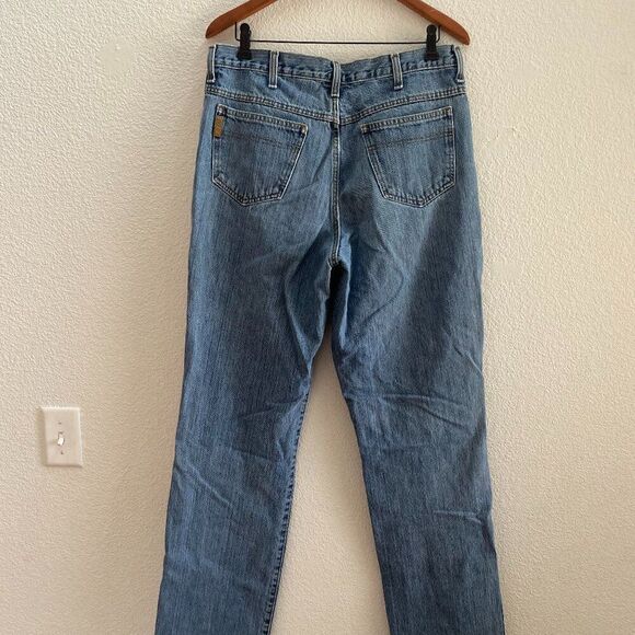 Cinch Jeans Medium Stonewashed Green Label Relaxed Tapered Leg 34 Long - Picture 3 of 7